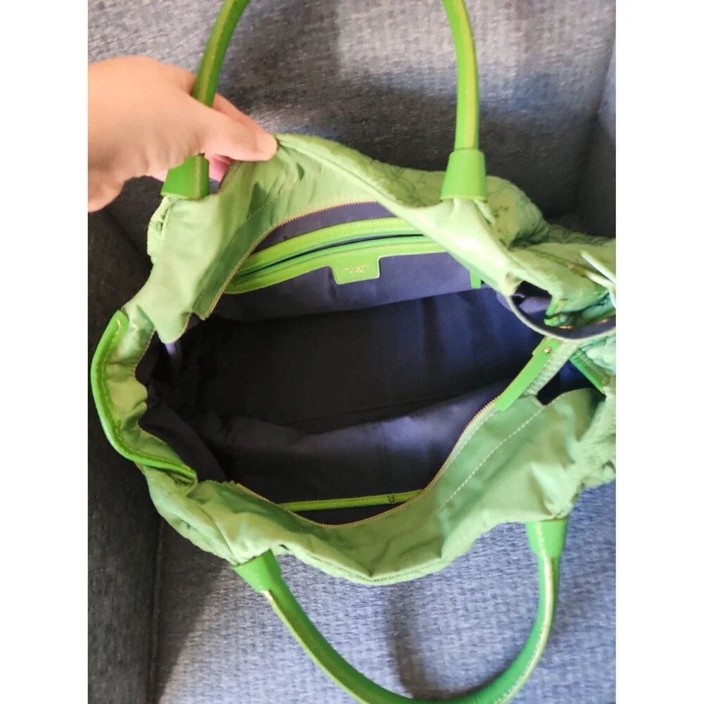 Kate Spade Green Quilted Shoulder Bag